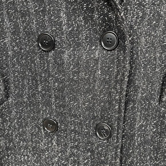 VTG Womens the Legend 65% Wool Double Breasted Gray Peacoat Size 24 - Picture 6 of 6